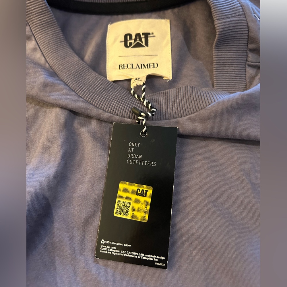 NWT CAT x RECLAIMED LA EXCLUSIVE‎ UO Layered Long Sleeve Tee in Graystone M - Picture 9 of 13